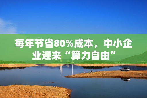 每年节省80%成本，中小企业迎来“算力自由”
