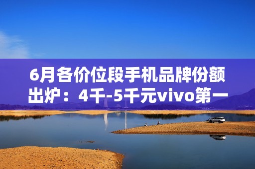 6月各价位段手机品牌份额出炉：4千-5千元vivo第一