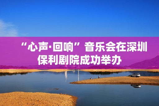 “心声·回响”音乐会在深圳保利剧院成功举办