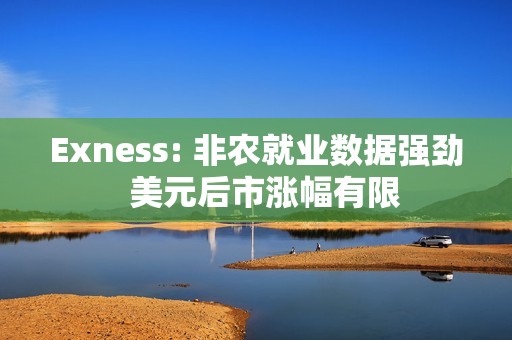 Exness: 非农就业数据强劲  美元后市涨幅有限