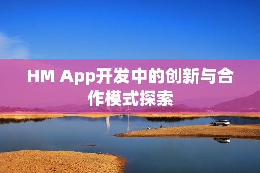 HM App开发中的创新与合作模式探索