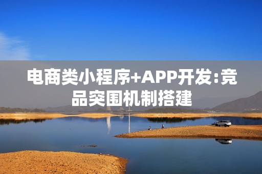 电商类小程序+APP开发:竞品突围机制搭建
