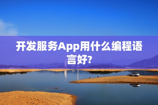 开发服务App用什么编程语言好?