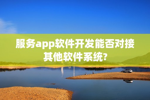 服务app软件开发能否对接其他软件系统?