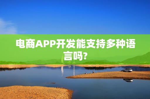 电商APP开发能支持多种语言吗?