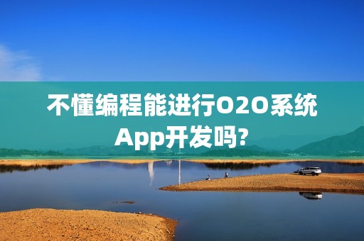 不懂编程能进行O2O系统App开发吗?