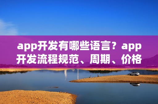 app开发有哪些语言？app开发流程规范、周期、价格