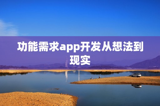 功能需求app开发从想法到现实