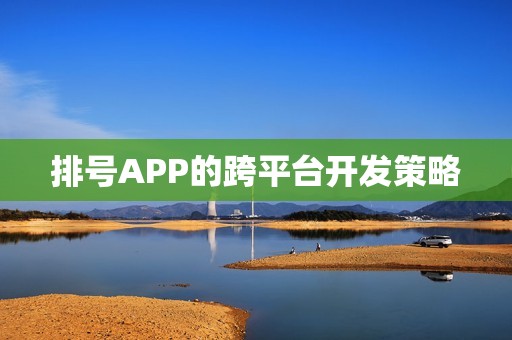 排号APP的跨平台开发策略