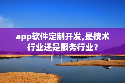 app软件定制开发,是技术行业还是服务行业？