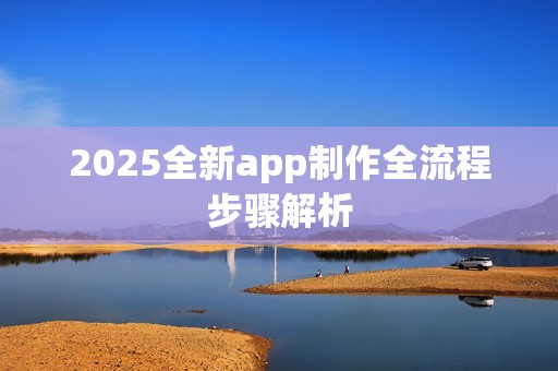 2025全新app制作全流程步骤解析