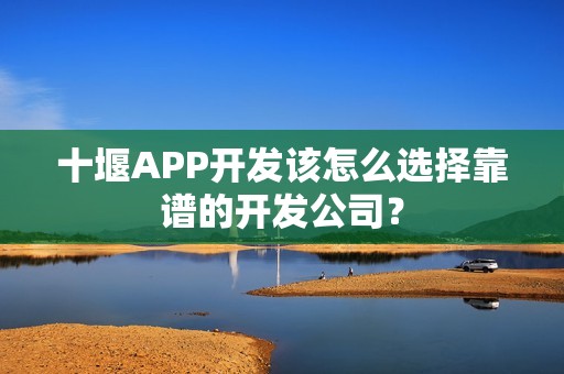 十堰APP开发该怎么选择靠谱的开发公司？