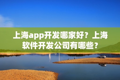 上海app开发哪家好？上海软件开发公司有哪些？