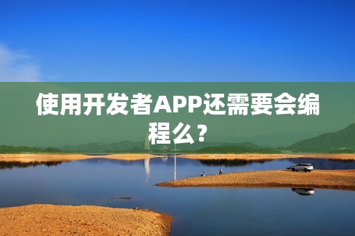 使用开发者APP还需要会编程么？