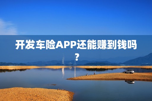 开发车险APP还能赚到钱吗？