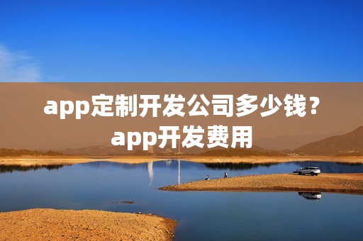 app定制开发公司多少钱？app开发费用