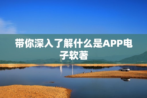 带你深入了解什么是APP电子软著