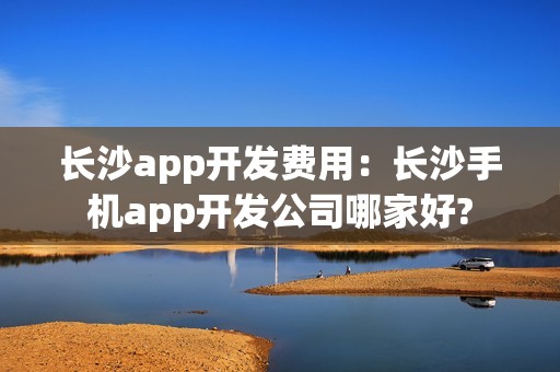 长沙app开发费用：长沙手机app开发公司哪家好?
