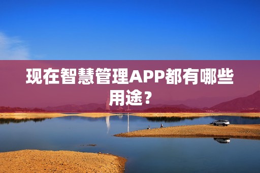 现在智慧管理APP都有哪些用途？