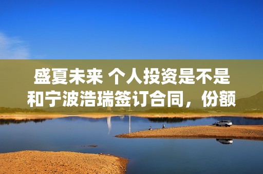 盛夏未来 个人投资是不是和宁波浩瑞签订合同，份额是不是真实的？(《盛夏未来》简介)