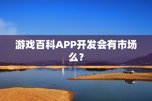 游戏百科APP开发会有市场么？