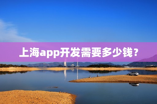 上海app开发需要多少钱？