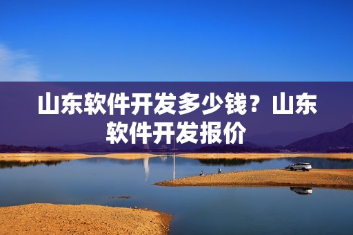 山东软件开发多少钱？山东软件开发报价