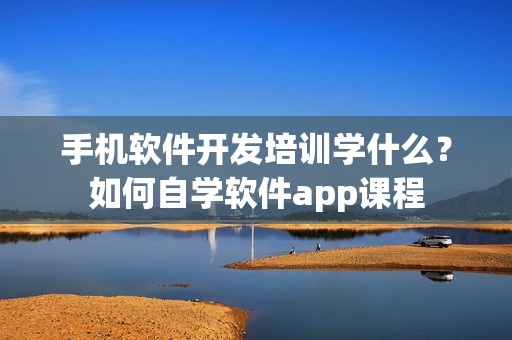 手机软件开发培训学什么？如何自学软件app课程