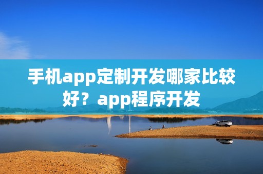 手机app定制开发哪家比较好？app程序开发