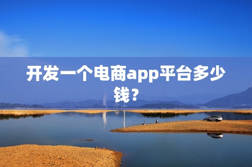开发一个电商app平台多少钱？