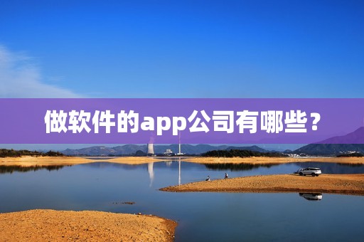 做软件的app公司有哪些？