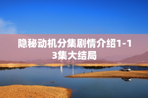 隐秘动机分集剧情介绍1-13集大结局