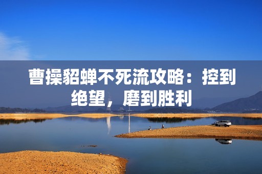 曹操貂蝉不死流攻略：控到绝望，磨到胜利