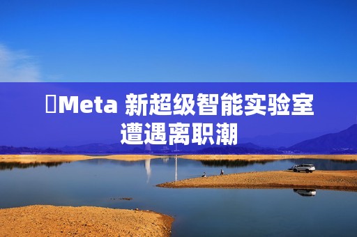 ​Meta 新超级智能实验室遭遇离职潮