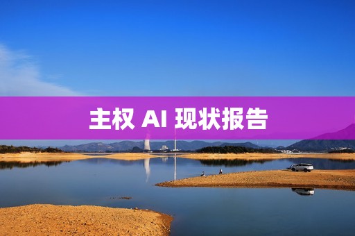 主权 AI 现状报告