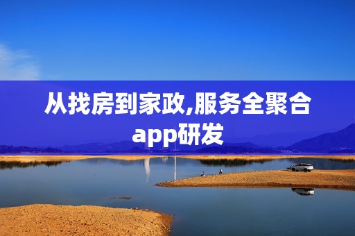 从找房到家政,服务全聚合app研发