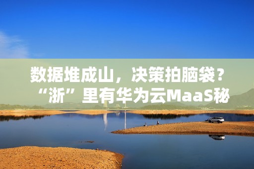 数据堆成山，决策拍脑袋？“浙”里有华为云MaaS秘籍！