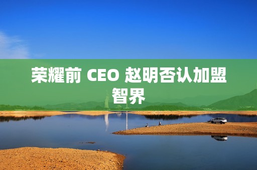 荣耀前 CEO 赵明否认加盟智界