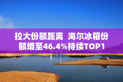 拉大份额距离  海尔冰箱份额增至46.4%持续TOP1