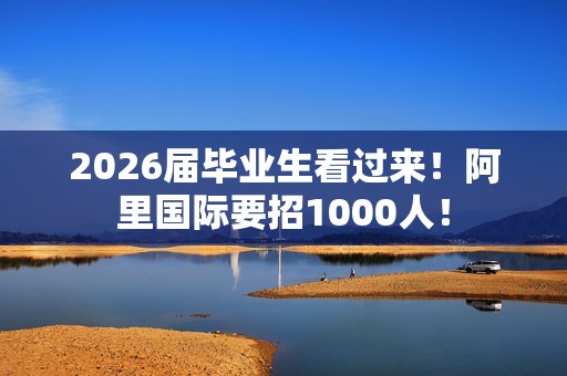 2026届毕业生看过来！阿里国际要招1000人！