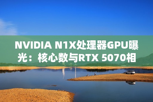 NVIDIA N1X处理器GPU曝光：核心数与RTX 5070相同