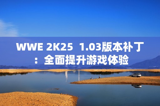 WWE 2K25  1.03版本补丁：全面提升游戏体验