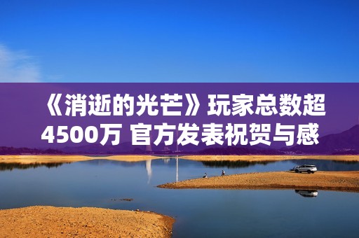 《消逝的光芒》玩家总数超4500万 官方发表祝贺与感谢