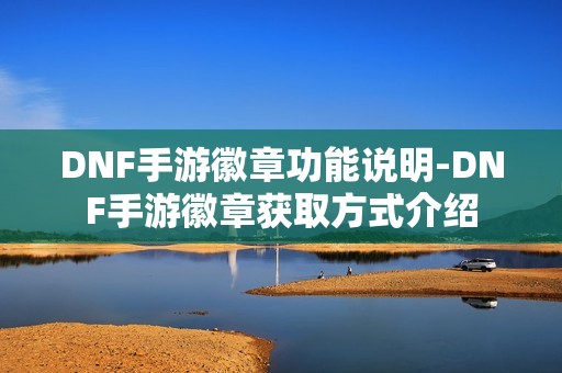 DNF手游徽章功能说明-DNF手游徽章获取方式介绍