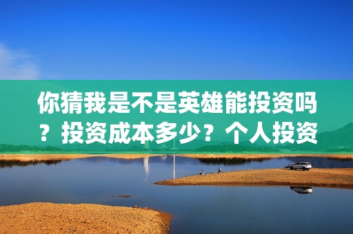你猜我是不是英雄能投资吗？投资成本多少？个人投资份额真实吗？(你猜我是不是英雄)