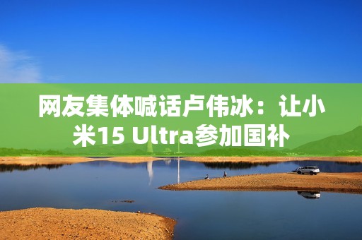 网友集体喊话卢伟冰：让小米15 Ultra参加国补