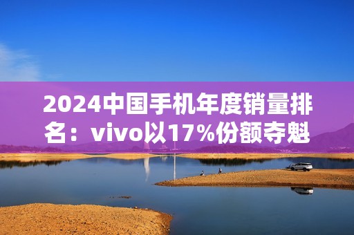 2024中国手机年度销量排名：vivo以17%份额夺魁，连续第4年国产第一，成功靠本分