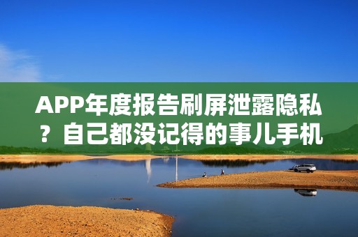 APP年度报告刷屏泄露隐私？自己都没记得的事儿手机APP全知道