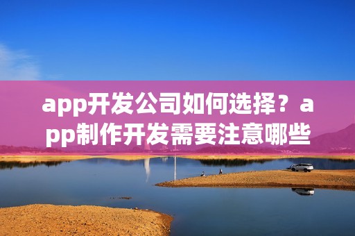 app开发公司如何选择？app制作开发需要注意哪些事项？