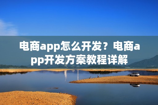 电商app怎么开发？电商app开发方案教程详解